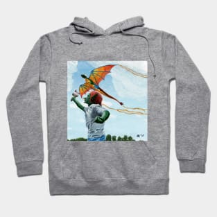 Goblin Flying Dragon Kite Realistic Art Hoodie